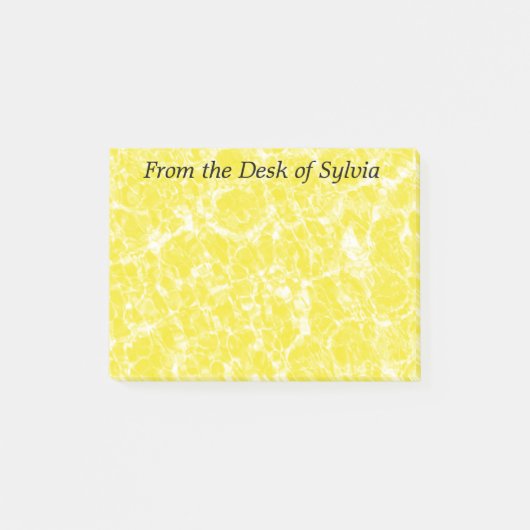 Gele rimpelingen gepersonaliseerde Post It-notitie Post-it® Notes (Voorkant)
