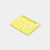 Gele rimpelingen gepersonaliseerde Post It-notitie Post-it® Notes (Schuin)