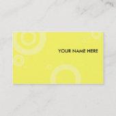 gele ringen visitekaartje (Achterkant)