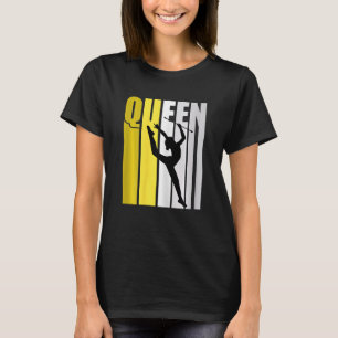 Gele Ritmische Gymnastiek Koningin Verjaardagscoac T-shirt