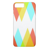 Gele, rode en kadetblauwe driehoeken Case-Mate iPhone case (Achterkant)