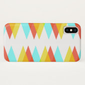 Gele, rode en kadetblauwe driehoeken Case-Mate iPhone case (Achterkant (horizontaal))
