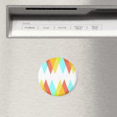 Gele, rode en kadetblauwe driehoeken magneet (Insitu (Vaatwasser))