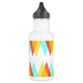 Gele, rode en kadetblauwe driehoeken waterfles (Rechts)