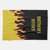 Gele, rode en zwarte lammeren, speciaal gepersonal theedoek (Horizontaal)