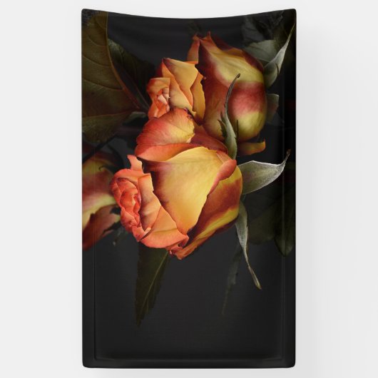 Gele rode rog spandoek (Verticaal)