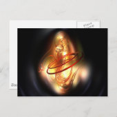 Gele rode shine briefkaart (Voorkant / Achterkant)