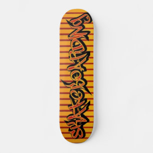 Gele rode skateboarden - Skateboard