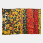 Gele Rode Tulpen Mom's Kitchen Tea Towel Theedoek (Horizontaal)