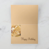 Gele rododendron Verjaardag Kaart (Binnen)