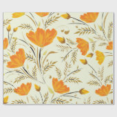 Gele rog cadeaupapier (Vlak)
