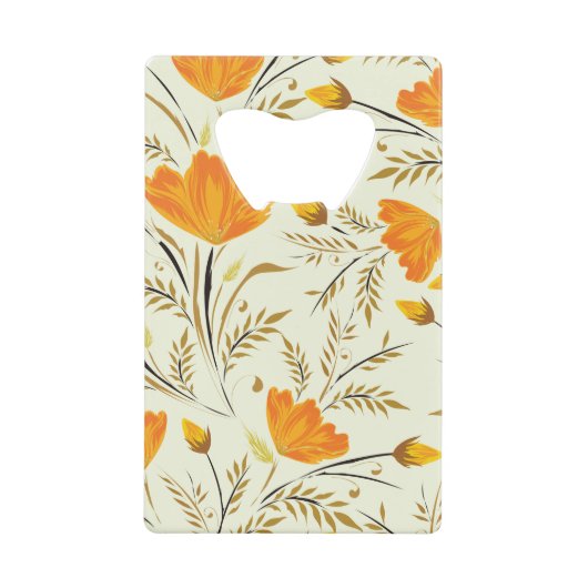 Gele rog kredietkaart flessenopener (Voorkant)