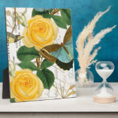 Gele Romantische Rozen Fotoplaat (Zijkant)