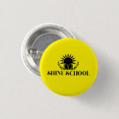gele ronde knop button 3,2 cm (Voorkant /achterkant)