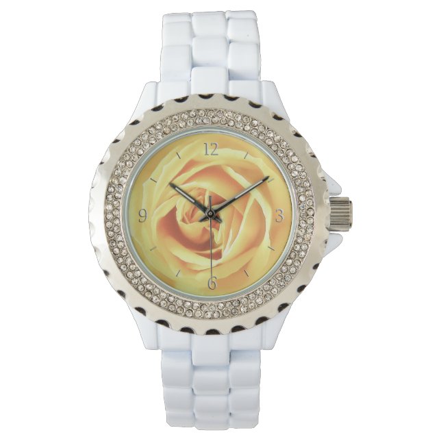 Gele rooddruk horloge (Voorkant)