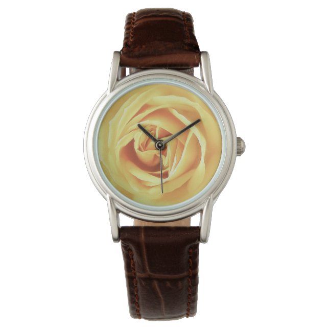 Gele rooddruk horloge (Voorkant)