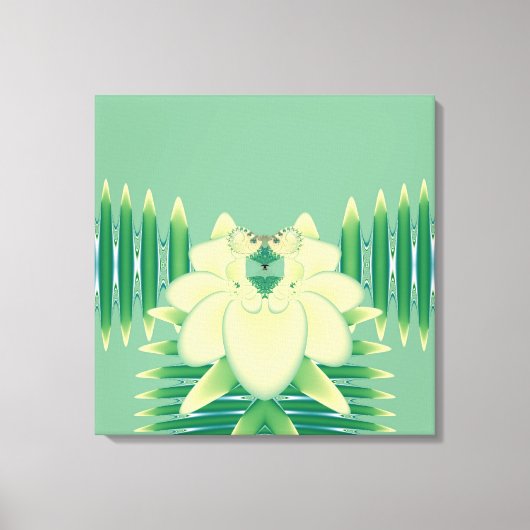 Gele Roos Canvas Afdruk (Voorkant)