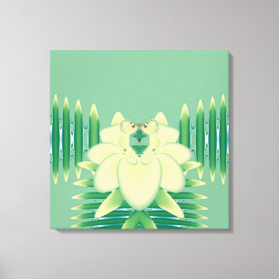Gele Roos Canvas Afdruk