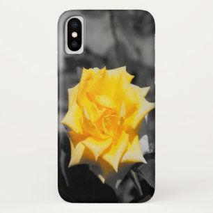 Gele roos iPhone x hoesje