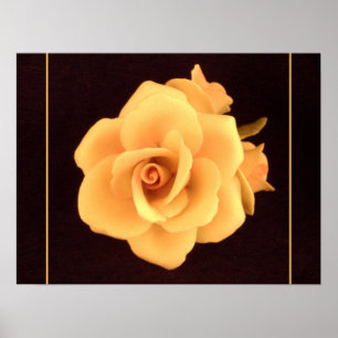 Gele roos, foto uit 2004. poster