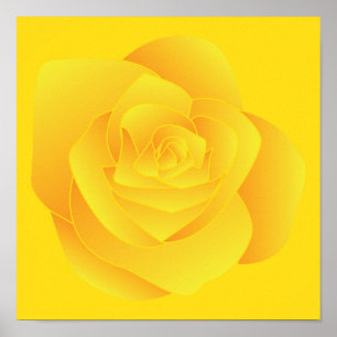 Gele Roos Poster