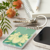 Gele Roos Sleutelhanger (Voorkant Rechts)