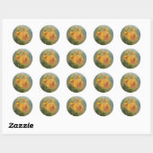 Gele Roos sticker (Vel)