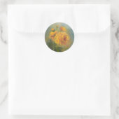 Gele Roos sticker (Tas)