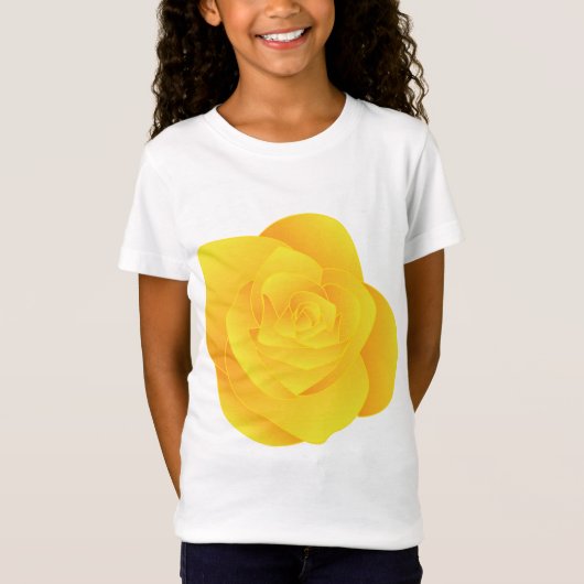 Gele Roos T-shirt (Voorkant)