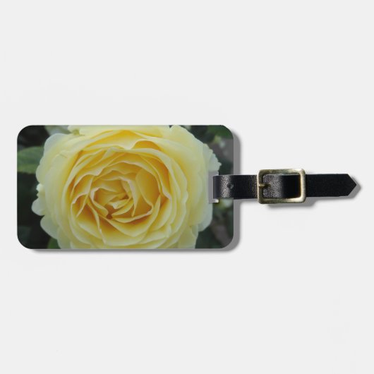 Gele Rose Bagagelabel (Voorkant horizontaal)