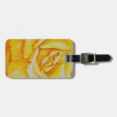 Gele Rose Bagagelabel (Voorkant horizontaal)