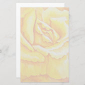 Gele Rose Briefpapier (Voorkant / Achterkant)