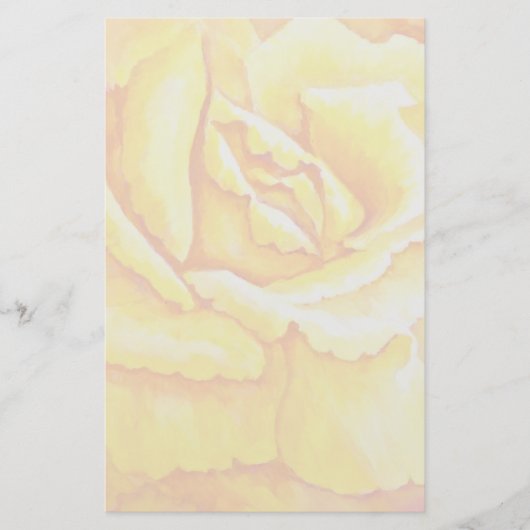 Gele Rose Briefpapier (Voorkant)