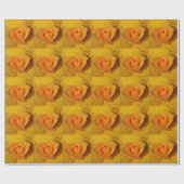 Gele Rose Cadeaupapier (Vlak)