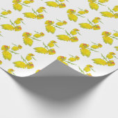 Gele Rose. Cadeaupapier (Hoek)