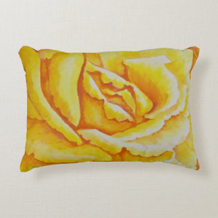 Gele Rose Decoratief Kussen