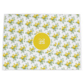 Gele Rose Floral Elegant Groot Cadeauzakje (Voorkant)