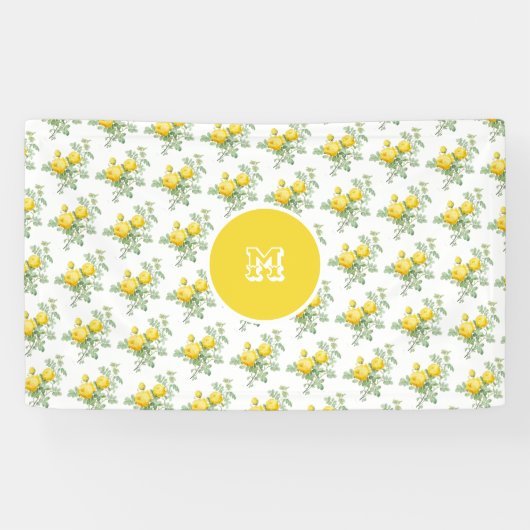  Gele Rose Floral Elegant Spandoek (Horizontaal)