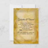 Gele Rose Floral Wedding Save the Date (Voorkant)