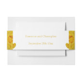 Gele Rose Hart Ontwerp bruiloft Uitnodigingen Wikkel (Voorkant Voorbeeld)