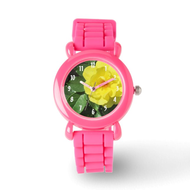 Gele Rose Horloge (Voorkant)