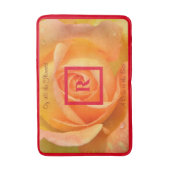 Gele Rose is de beste gepersonaliseerde monogramme Badmat (Voorkant Verticaal)