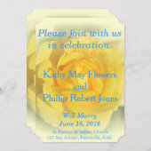 Gele Rose Kaart (Voorkant / Achterkant)