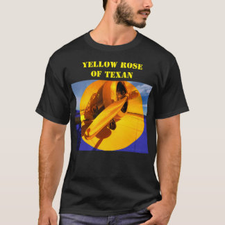 Gele Rose of Texan (Noord-Amerikaanse T-6 Texaan) T-shirt