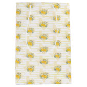 Gele Rose of Texas - Gingham State Pattern Medium Cadeauzakje (Voorkant)