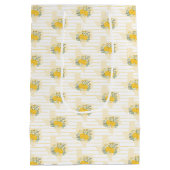 Gele Rose of Texas - Gingham State Pattern Medium Cadeauzakje (Achterkant)