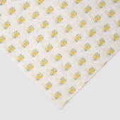 Gele Rose of Texas - Gingham State Pattern Tissuepapier (Detail)