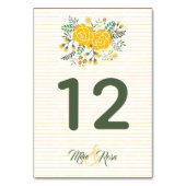 Gele Rose of Texas - Gingham State Wedding Kaart (Voorkant)