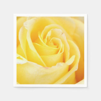 Gele Rose Papieren servetten