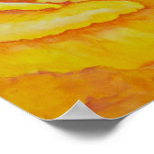Gele Rose Poster (Hoek)